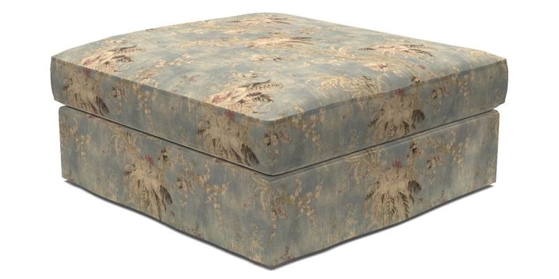 Slingsby Snuggler Fitted Cover Sofa in Two Tone Plain Biscuit. 