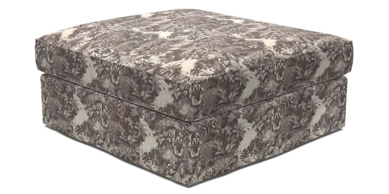 Slingsby Snuggler Fitted Cover Sofa in Two Tone Plain Biscuit. 