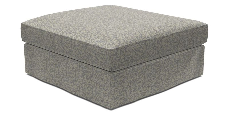 Slingsby Snuggler Fitted Cover Sofa in Two Tone Plain Biscuit. 