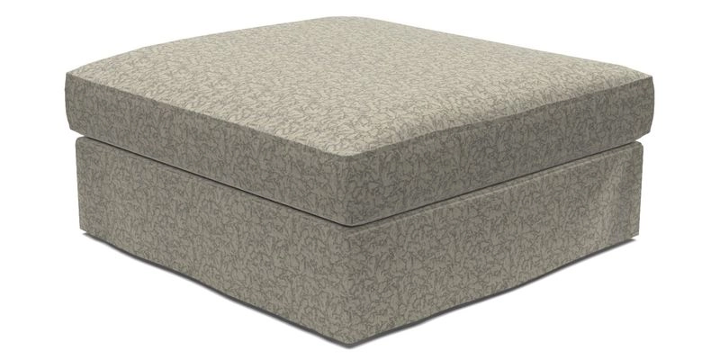 Slingsby Snuggler Fitted Cover Sofa in Two Tone Plain Biscuit. 