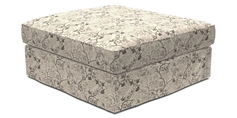 Slingsby Snuggler Fitted Cover Sofa in Two Tone Plain Biscuit. 