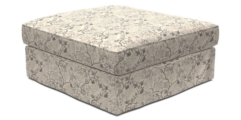 Slingsby Snuggler Fitted Cover Sofa in Two Tone Plain Biscuit. 