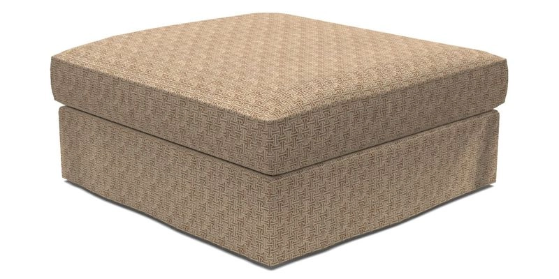 Slingsby Snuggler Fitted Cover Sofa in Two Tone Plain Biscuit. 