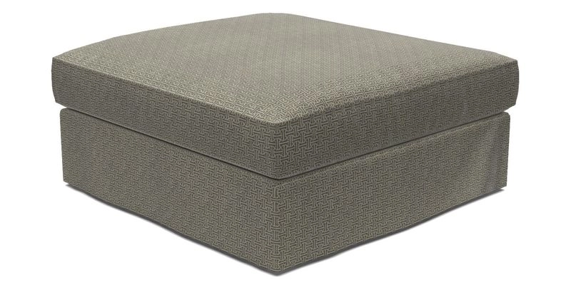 Slingsby Snuggler Fitted Cover Sofa in Two Tone Plain Biscuit. 