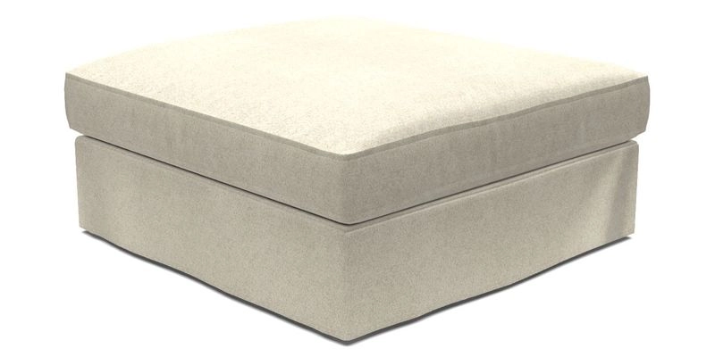 Slingsby Snuggler Fitted Cover Sofa in Two Tone Plain Biscuit. 