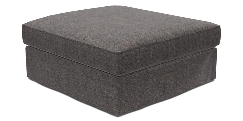 Slingsby Snuggler Fitted Cover Sofa in Two Tone Plain Biscuit. 