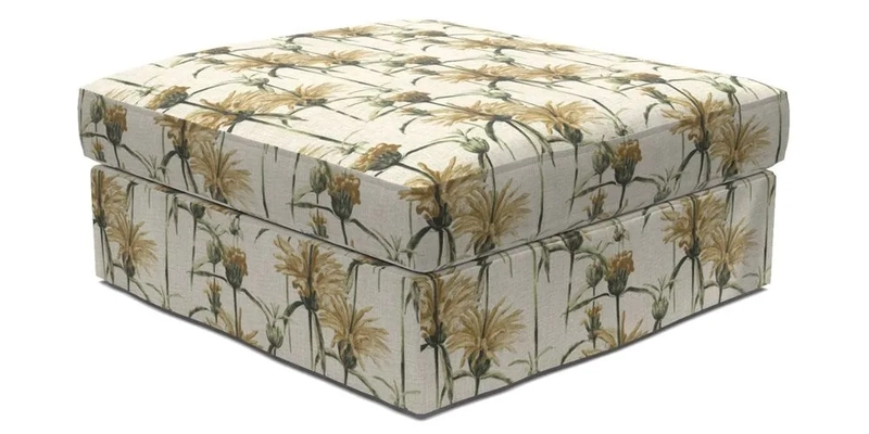 Slingsby Snuggler Fitted Cover Sofa in Two Tone Plain Biscuit. 