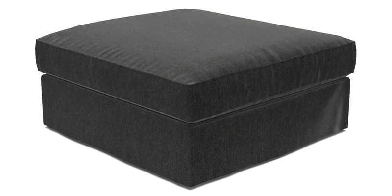 Slingsby Snuggler Fitted Cover Sofa in Two Tone Plain Biscuit. 