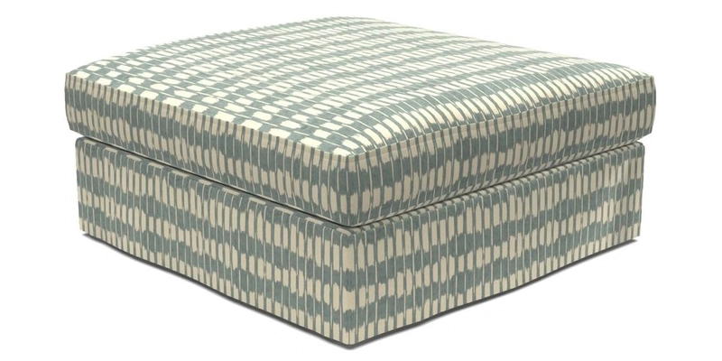 Slingsby Snuggler Fitted Cover Sofa in Two Tone Plain Biscuit. 