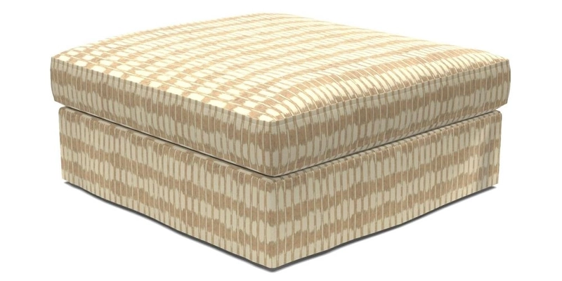 Slingsby Snuggler Fitted Cover Sofa in Two Tone Plain Biscuit. 