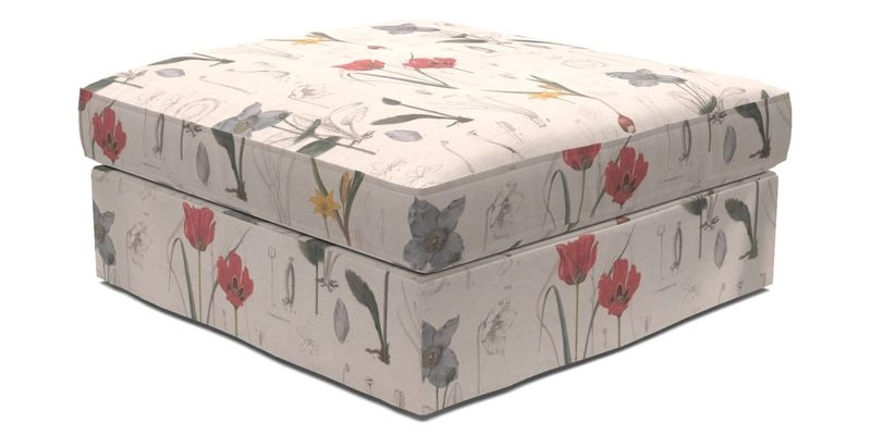 Slingsby Snuggler Fitted Cover Sofa in Two Tone Plain Biscuit. 