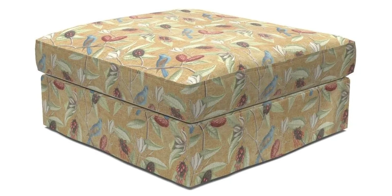 Slingsby Snuggler Fitted Cover Sofa in Two Tone Plain Biscuit. 