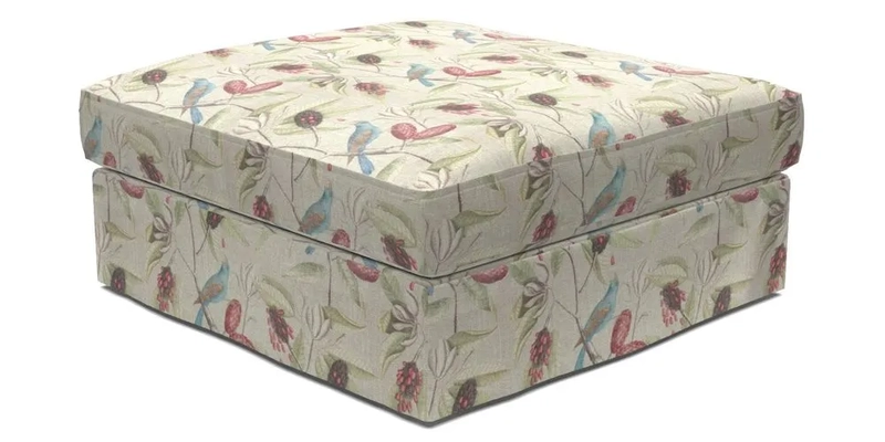 Slingsby Snuggler Fitted Cover Sofa in Two Tone Plain Biscuit. 