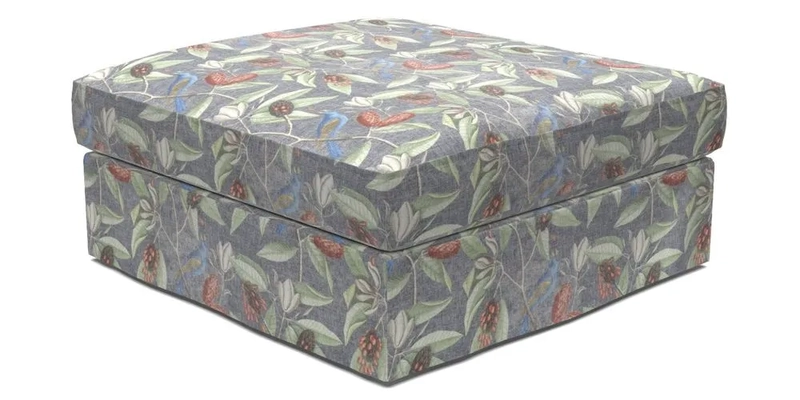 Slingsby Snuggler Fitted Cover Sofa in Two Tone Plain Biscuit. 