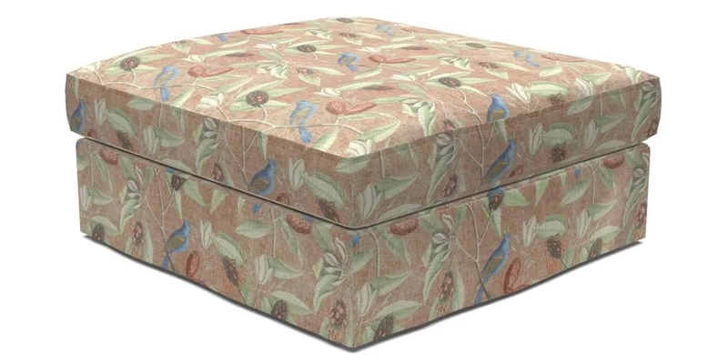 Slingsby Snuggler Fitted Cover Sofa in Two Tone Plain Biscuit. 