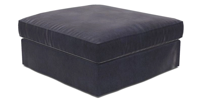 Slingsby Snuggler Fitted Cover Sofa in Two Tone Plain Biscuit. 