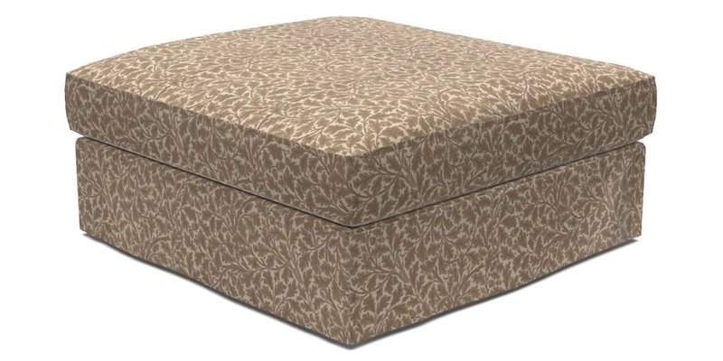 Slingsby Snuggler Fitted Cover Sofa in Two Tone Plain Biscuit. 