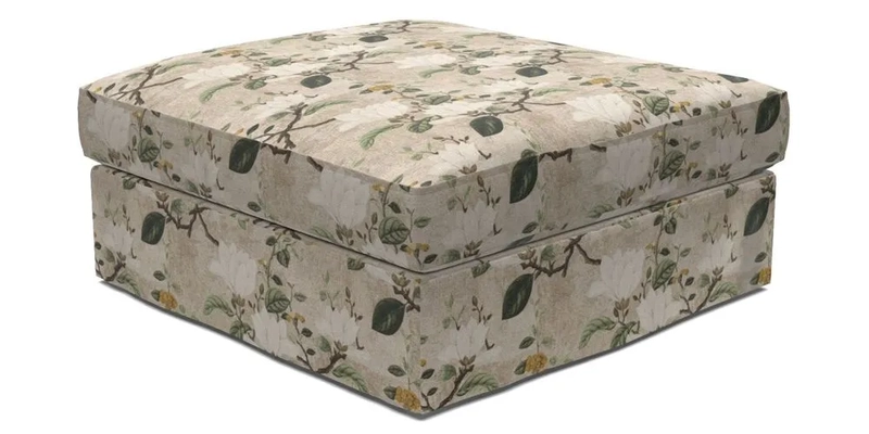 Slingsby Snuggler Fitted Cover Sofa in Two Tone Plain Biscuit. 