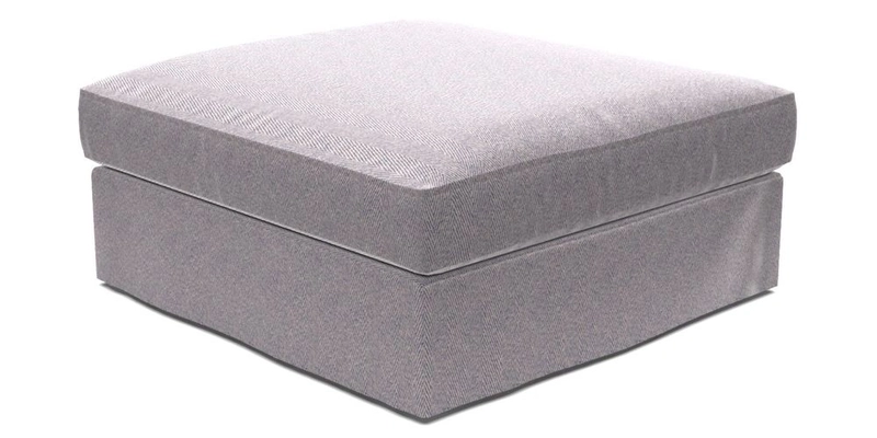 Slingsby Snuggler Fitted Cover Sofa in Two Tone Plain Biscuit. 
