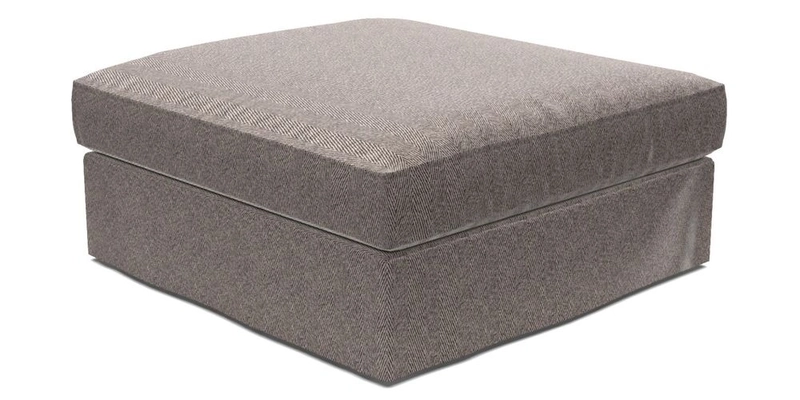 Slingsby Snuggler Fitted Cover Sofa in Two Tone Plain Biscuit. 