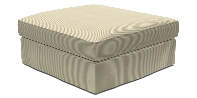 Slingsby Snuggler Fitted Cover Sofa in Two Tone Plain Biscuit. 