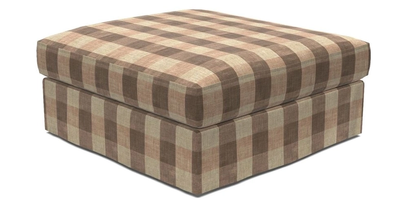 Slingsby Snuggler Fitted Cover Sofa in Two Tone Plain Biscuit. 