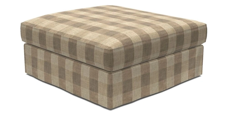 Slingsby Snuggler Fitted Cover Sofa in Two Tone Plain Biscuit. 