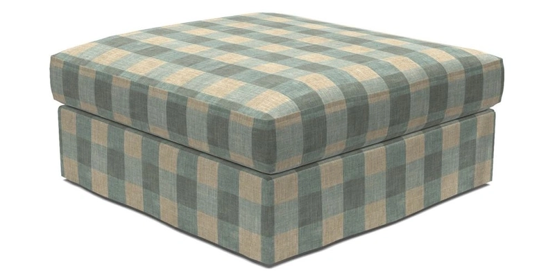 Slingsby Snuggler Fitted Cover Sofa in Two Tone Plain Biscuit. 
