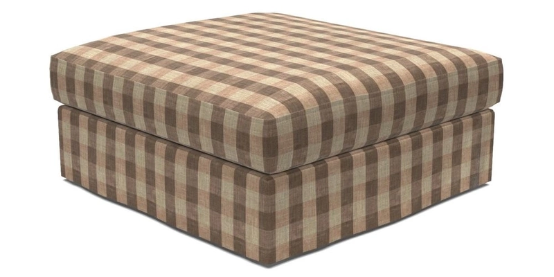 Slingsby Snuggler Fitted Cover Sofa in Two Tone Plain Biscuit. 