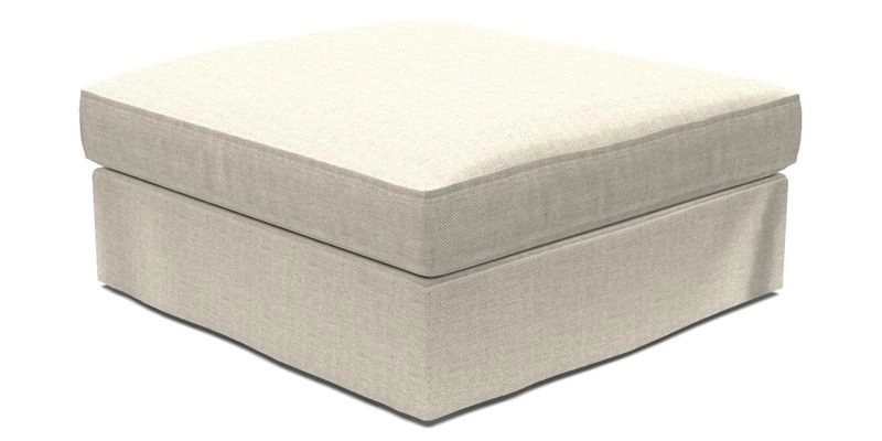 Slingsby Snuggler Fitted Cover Sofa in Two Tone Plain Biscuit. 