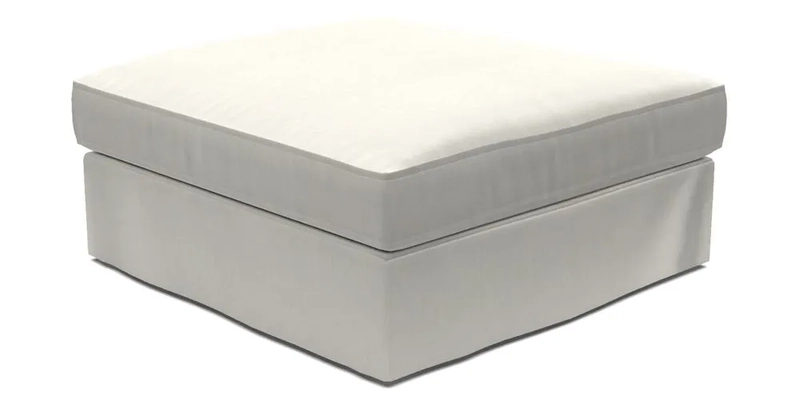 Slingsby Snuggler Fitted Cover Sofa in Two Tone Plain Biscuit. 