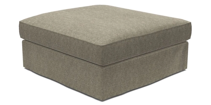Slingsby Snuggler Fitted Cover Sofa in Two Tone Plain Biscuit. 