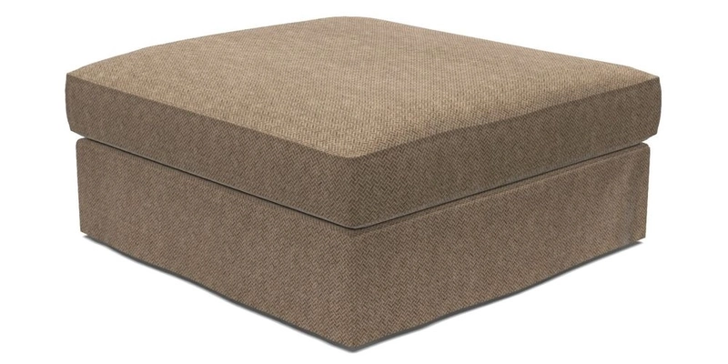 Slingsby Snuggler Fitted Cover Sofa in Two Tone Plain Biscuit. 