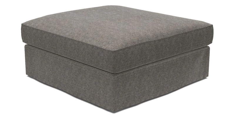 Slingsby Snuggler Fitted Cover Sofa in Two Tone Plain Biscuit. 