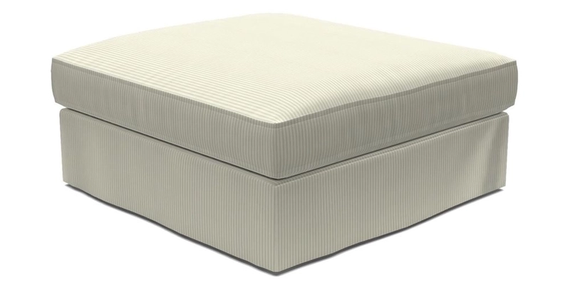 Slingsby Snuggler Fitted Cover Sofa in Two Tone Plain Biscuit. 