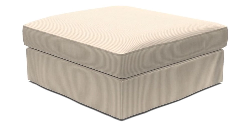 Slingsby Snuggler Fitted Cover Sofa in Two Tone Plain Biscuit. 