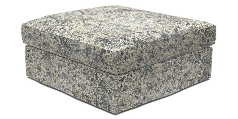 Slingsby Snuggler Fitted Cover Sofa in Two Tone Plain Biscuit. 