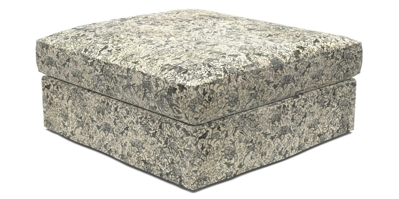 Slingsby Snuggler Fitted Cover Sofa in Two Tone Plain Biscuit. 