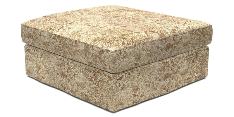 Slingsby Snuggler Fitted Cover Sofa in Two Tone Plain Biscuit. 