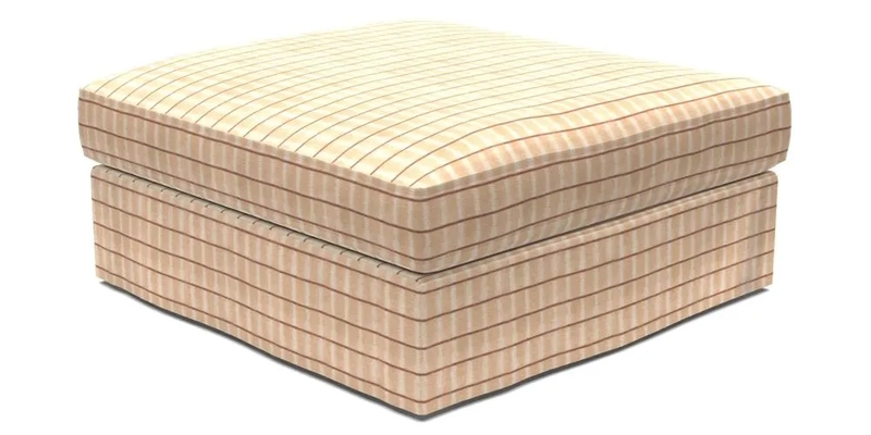 Slingsby Snuggler Fitted Cover Sofa in Two Tone Plain Biscuit. 