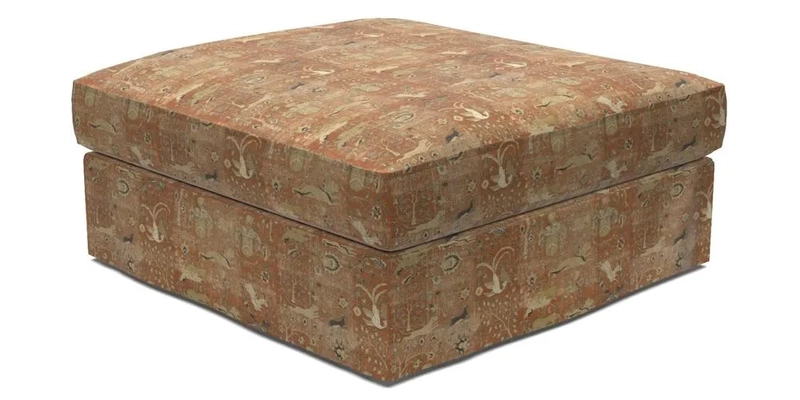 Slingsby Snuggler Fitted Cover Sofa in Two Tone Plain Biscuit. 