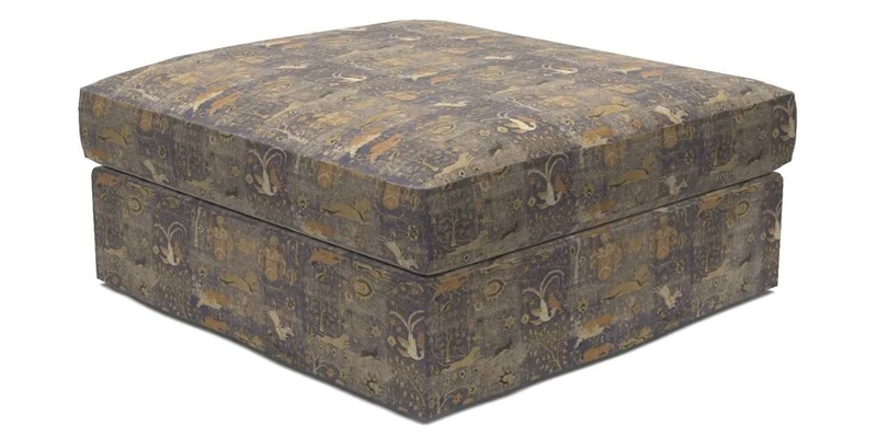 Slingsby Snuggler Fitted Cover Sofa in Two Tone Plain Biscuit. 