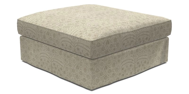 Slingsby Snuggler Fitted Cover Sofa in Two Tone Plain Biscuit. 