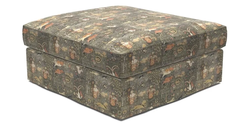 Slingsby Snuggler Fitted Cover Sofa in Two Tone Plain Biscuit. 