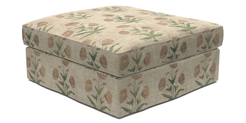 Slingsby Snuggler Fitted Cover Sofa in Two Tone Plain Biscuit. 