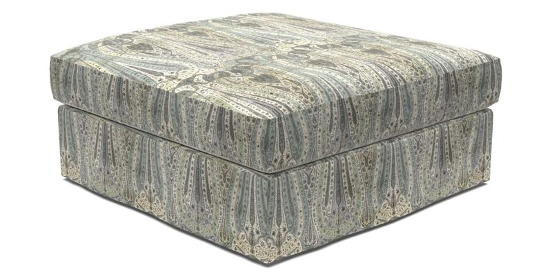 Slingsby Snuggler Fitted Cover Sofa in Two Tone Plain Biscuit. 