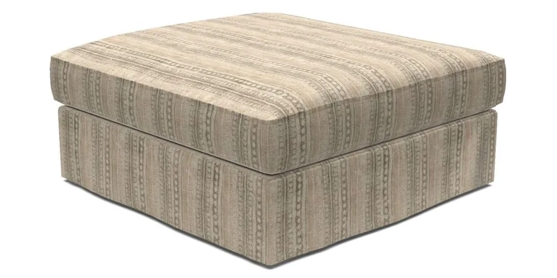 Slingsby Snuggler Fitted Cover Sofa in Two Tone Plain Biscuit. 