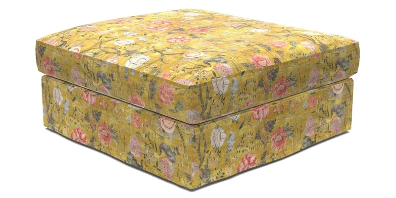 Slingsby Snuggler Fitted Cover Sofa in Two Tone Plain Biscuit. 