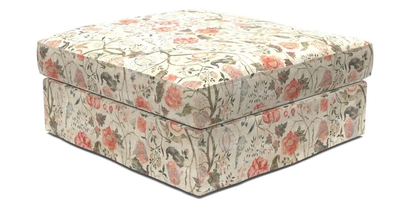 Slingsby Snuggler Fitted Cover Sofa in Two Tone Plain Biscuit. 