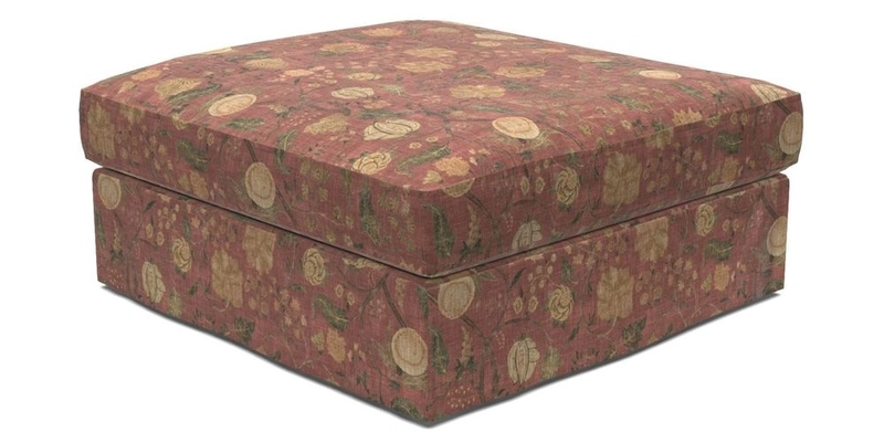 Slingsby Snuggler Fitted Cover Sofa in Two Tone Plain Biscuit. 